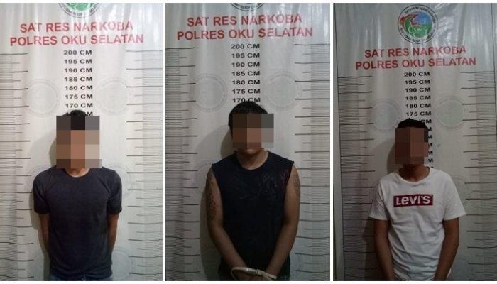 Miliki Sabu 0,26 Gram Supir Travel Dan 2 Temannya Disergap Satreskrim Narkoba Polres OKU Selatan