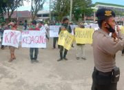 Dugaan Main Proyek dengan Dalil Pokir FMJK Demo di Depan Kantor DPRD Muba