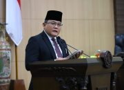 Bupati Muba DRA Bersama Ketua DPRD Tandatangani Persetujuan 5 Perda