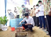 Herman Deru Hadiri Peletakan Batu Pertama Masjid Darul Hijrah