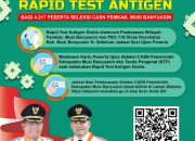 Bupati Muba Gratiskan Rapid Tes Untuk Ribuan Peserta CASN di Muba