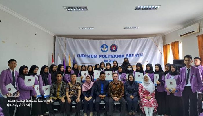Yudisium Politeknik Sekayu Sukses, Ajak Lulusan Ciptakan Lapangan Kerja