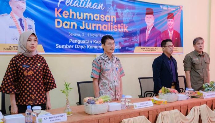 Dinkominfo Muba Gelar Pelatihan Kehumasan dan Jurnalistik