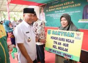 Bantuan Paket Sembako Baznas Muba untuk Warga Kecamatan Sanga Desa