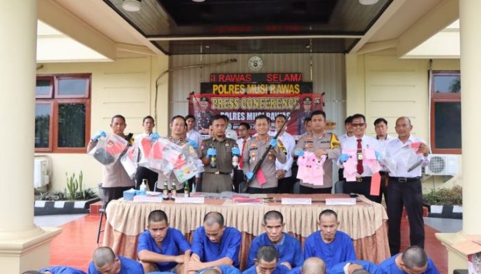 Polres Musi Rawas Raih Peringkat Ke-3 Se-Polda Sumsel Dalam Ungkap Kasus Operasi Pekat Musi 2024