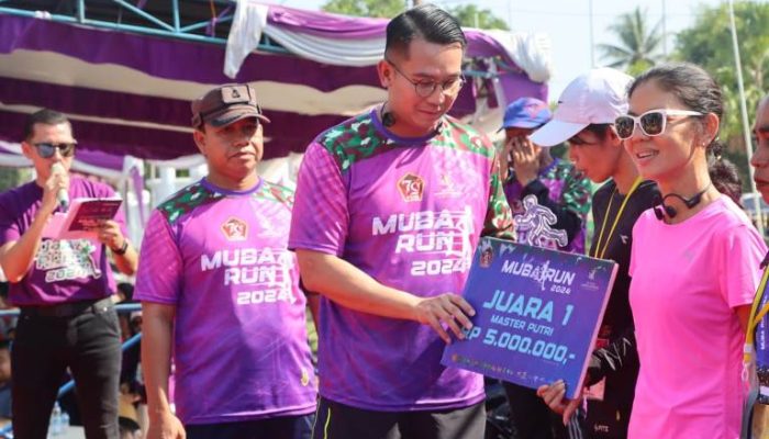 Muba Fun Run 2024 Berlangsung Semarak dan Meriah, Bagikan Puluhan Door Prize